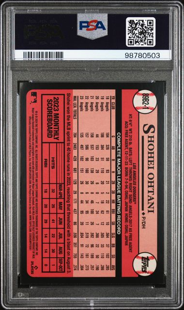 Shohei Ohtani - 2024 Topps 1989 Topps-Foil #89B2-1 - PSA 8