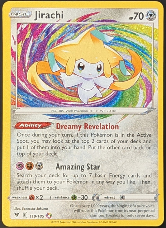 Jirachi 119/185 Amazing Rare from Vivid Voltage (English) - Front