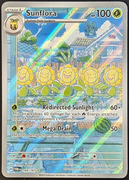 Sunflora 169/167 Illustration Rare from Twilight Masquerade (English) - Front