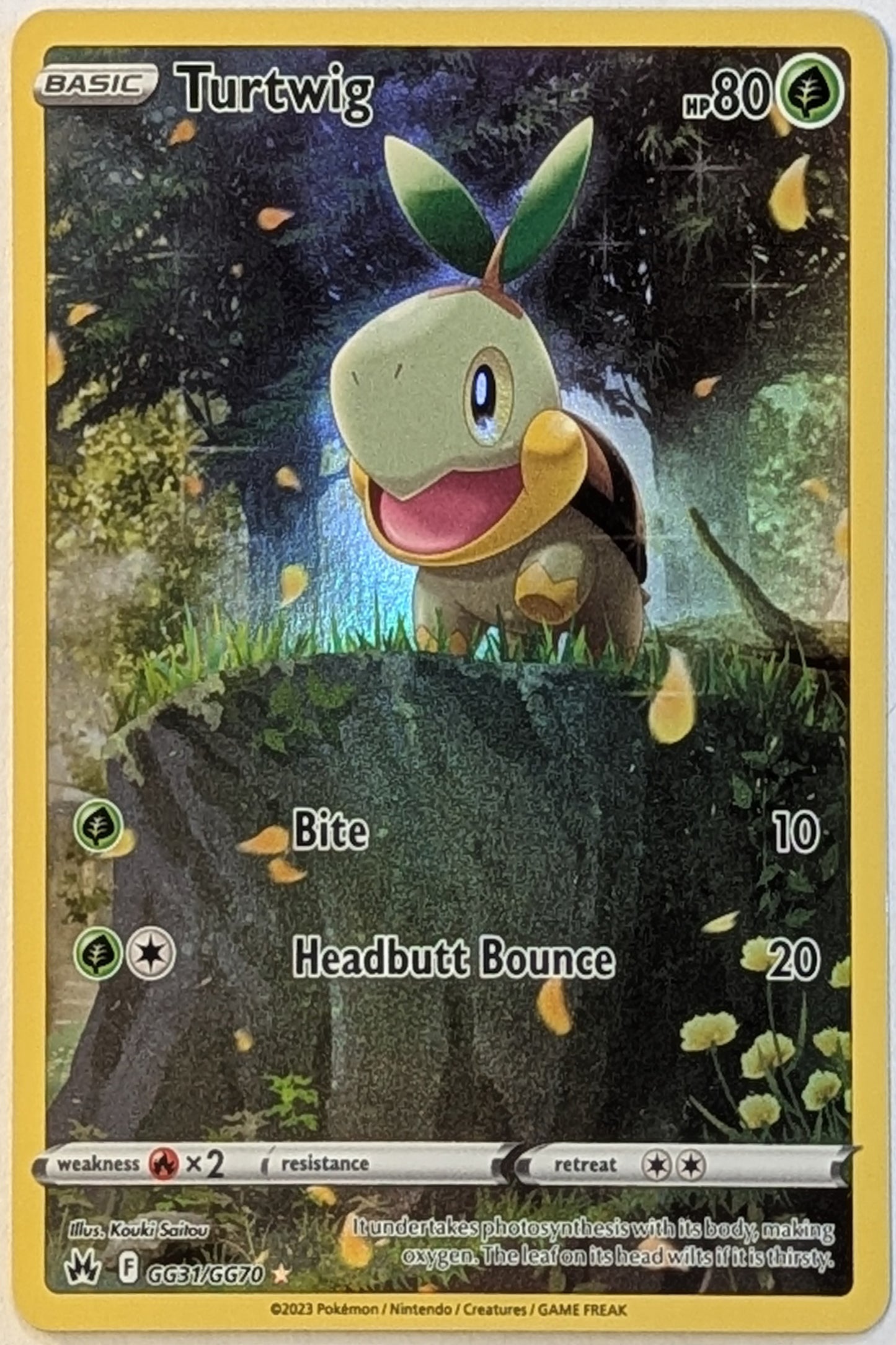 Turtwig GG31/GG70 from Crown Zenith: Galarian Gallery (English) - Front