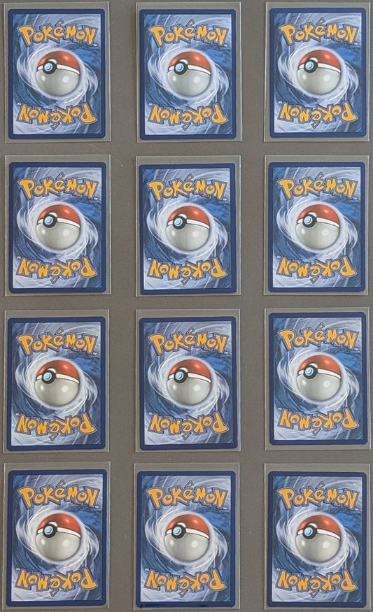Yuka Morii Pokémon card lot featuring 12 English cards with clay artwork - Back