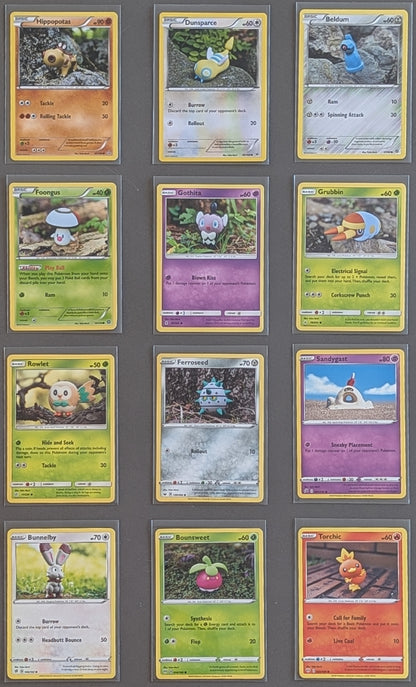 Yuka Morii Pokémon card lot featuring 12 English cards with clay artwork - Front