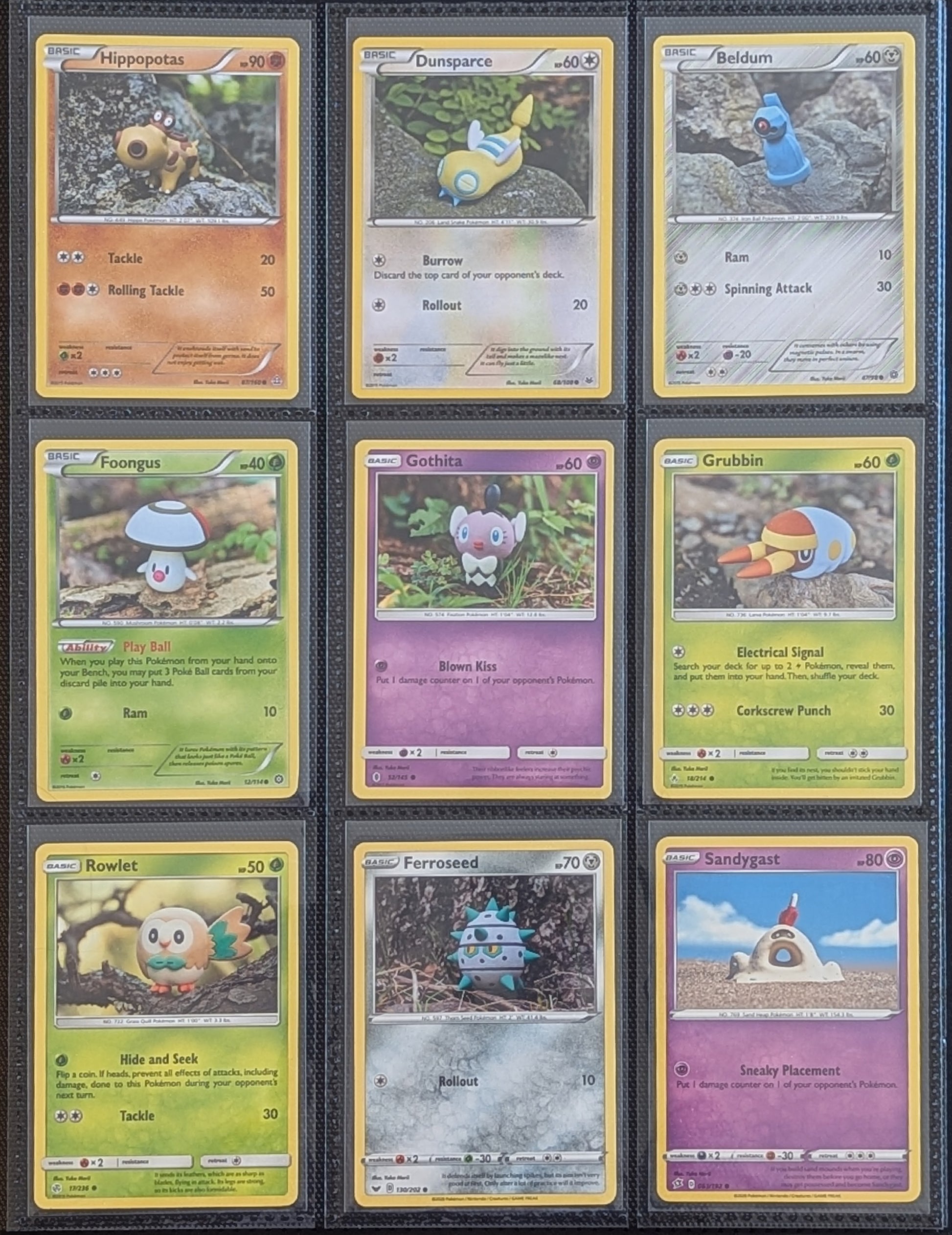 Yuka Morii Pokémon card lot condition close-up showing card details