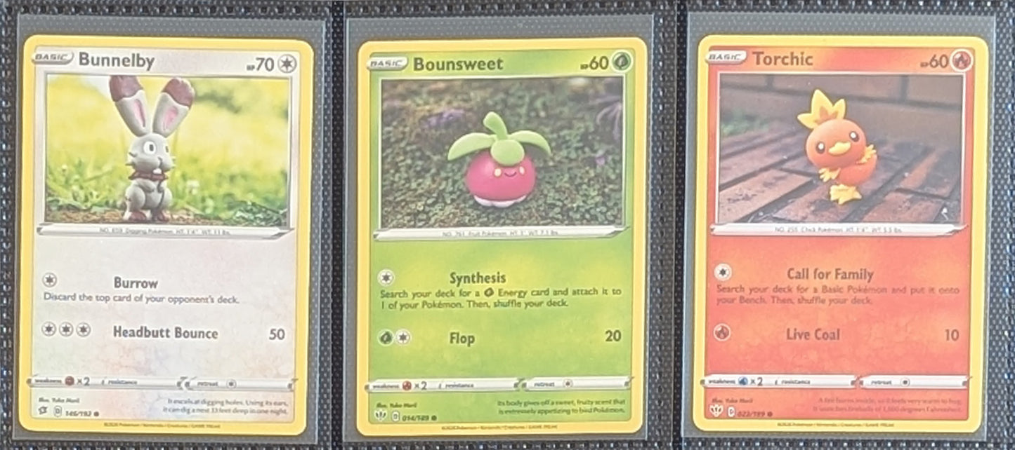 Yuka Morii Pokémon card lot condition close-up showing card details