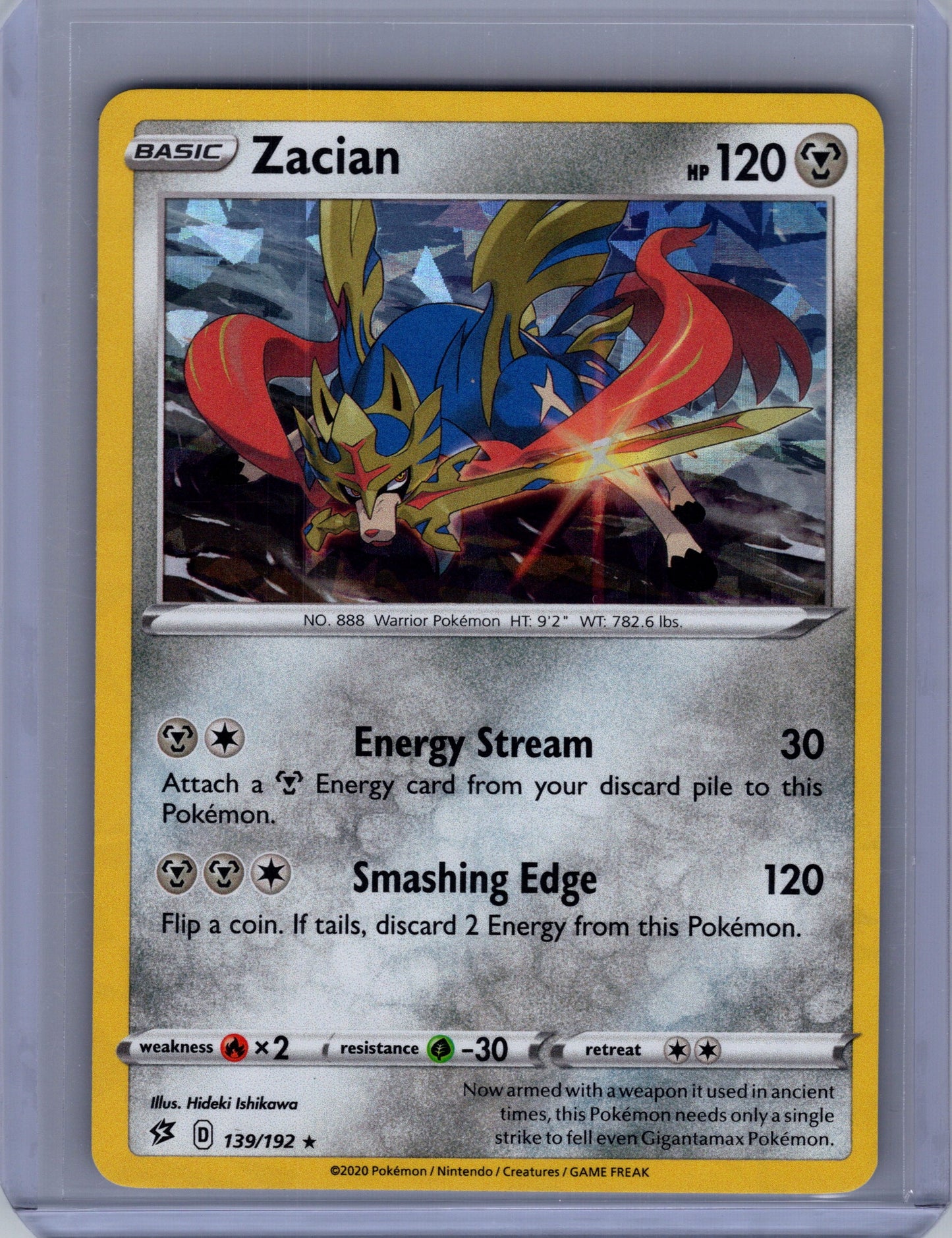 Zacian - 139/192 - Deck Exclusives Cracked Ice Holo