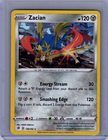Zacian - 139/192 - Deck Exclusives Cracked Ice Holo