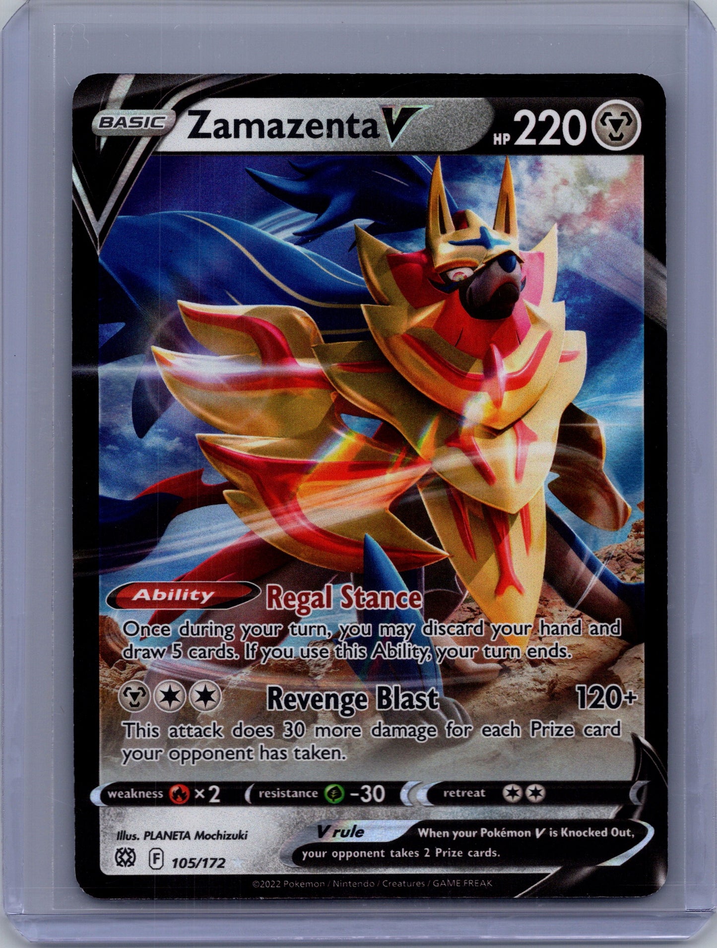 Zamazenta V - 105/172 - Brilliant Stars